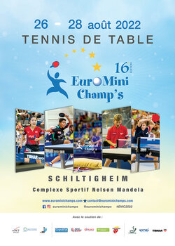 Tennis de table/Jeunes. Les Euro Mini Champ's de retour à Schiltigheim